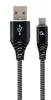 gembird Baumwoll USB-Ladekabel Typ C, 2 m, schwarz/weiß Anteprima dell’immagine prodotto 3