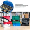 Geldkassette mit einem Euro-Münzzählbrett von HMF mit 25 cm Breite in Blau Productafbeelding-voorbeeld