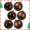 Weihnachtskugeln Kunststoff 6cm 12 Stück - Espressobraun Produktbild-Vorschau 6