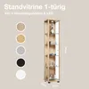 K-Möbel Glasvitrine stehend in Buche (176x37x33 cm) mit 4 Produktbild-Vorschau 2