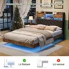 INONEFT Schwebendes Bett 140x200 cm mit RGB LED, Produktbild-Vorschau 7