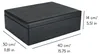 Creative Deco XL Zwarte Houten Doos met Deksel Opbergdoos, Productafbeelding-voorbeeld 3