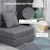 HOMCOM Schlafsessel klappbar, dunkelgrau, Schlafsofa & Produktbild-Vorschau 5