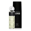 A bottle of Saphir Armonia Black Pour Homme Eau de Parfum and its black packaging are displayed against a white background. Náhled obrázku produktu