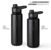 Trinkflasche Edelstahl 1L Thermoflasche Sport Flasche Produktbild-Vorschau 2