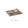 Piatto da buffet KESPER ardesia/bambù 34x26x1,5 cm Anteprima dell’immagine prodotto 2