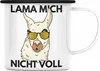 Trendation - Llama Mich Nicht Voll Emaille Tasse Alpaka Produktbild-Vorschau 1