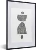 MuchoWow® Gerahmtes Poster Minimalismus - Abstrakt - Design Produktbild-Vorschau 1