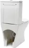 EUR Stand Kombi WC mit Spülkasten Toilette spülrandlos Produktbild-Vorschau 7