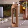 Bouteille en verre Wessper avec housse en silicone – 1 L – Voir les images du produit 6