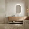 HOKO Badspiegel LED Anti-fog Wandspiegel Oval 60x100 cm+LED Produktbild-Vorschau 1