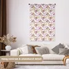 MuchoWow® Wandteppich Wandbehang Blumen - Blätter - Lila Produktbild-Vorschau 2