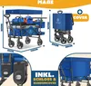 KESSER® Bollerwagen Faltbar GTS-9100 mit Dach Handwagen Produktbild-Vorschau 8