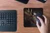 MuchoWow® Mauspad Mousepad Elch - Geweih - Porträt 20x20 cm Produktbild-Vorschau 4
