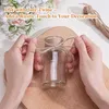 12 Stück Kleine Glasvasen, 125ml Mini Glasvasen mit Produktbild-Vorschau 4