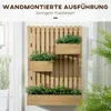 Blumenkasten-Set Wandmontage 3 abnehmbare Kästen Tannenholz Produktbild-Vorschau 7