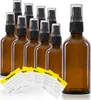 10 x 50ml flacon distributeur à pompe, flacon lotion, verre Voir les images du produit 1