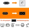 An instructional image showing how to connect a power adapter to a wall socket and a device. Náhľad obrázku produktu