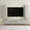 vidaXL TV-Schrank Betongrau 30,5x30x110 cm Holzwerkstoff Produktbild-Vorschau 13