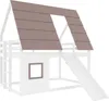 okwish Hochbett 140x200 Haus-Etagenbett mit Dach und Produktbild-Vorschau 8