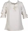 Mittelalter Bluse Birga mit 3/4 Arm, natur - Baumwolle Produktbild-Vorschau 9