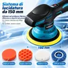 Lucidatrice a batteria 21V MAX, lucidatrice orbitale 150 Anteprima dell’immagine prodotto 4