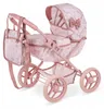 Rosa Puppenwagen mit Tragetasche und Korb – Klappbare Produktbild-Vorschau 1