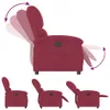 vidaXL Fauteuil relax vin rouge velours Voir les images du produit 6