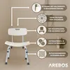 Taboret łazienkowy AREBOS z oparciem | z regulacją Podgląd zdjęcia produktu 8