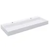 vidaXL Waschbecken 120 x 46 x 11 cm Mineralguss/Marmorguss Produktbild-Vorschau 4