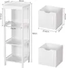 Yaheetech Badkommode Badschrank Badezimmerschrank flexible Produktbild-Vorschau 7