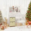 Conjunto de tocador infantil de COSTWAY con espejo Vista previa de la imagen del producto 3