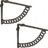 Supports d'étagères Relaxdays, lot de 2, fonte, motif Voir les images du produit 1