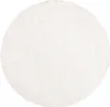 Shaggy Hochflor Teppich Wohnzimmer - Rund 200 cm - Creme - Produktbild-Vorschau 2