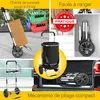 ELONEO Chariot d'achat pour escaliers avec compartiment Voir les images du produit 2