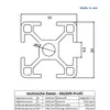 KLAK 30 - Aluprofil 30x30mm Nut 8 Aluminium Systemprofil Produktbild-Vorschau 3
