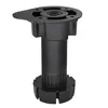 A black adjustable furniture leg on a white background. Podgląd zdjęcia produktu