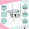 Love Gifts® Babyschaukel aus Holz hochwertig und geeignet Produktbild-Vorschau 4
