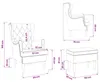 Fauteuil vidaXL avec repose-pieds, lot de 2, gris foncé, en Voir les images du produit 8