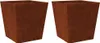 vidaXL Pflanzkübel 2 Stk. 50x50x50 cm Wetterfester Stahl Produktbild-Vorschau 1