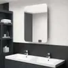 ZMH LED-Bad-Spiegelschrank Weiß und Eichen-Optik 60x11x80 Produktbild-Vorschau 1