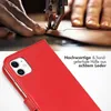 Selencia Echtleder Klapphülle iPhone 11 - Rot Produktbild-Vorschau 2