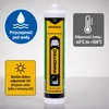 Klej uszczelniający czarny 290 ml, uszczelniacz czarny, Podgląd zdjęcia produktu 2