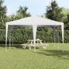 vidaXL Tenda per feste bianca 400 x 400 x 266 cm in Anteprima dell’immagine prodotto 4