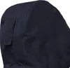 A close-up view of the hood and shoulder area of a dark navy jacket. Produktbild-Vorschau