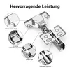 10PCS Topfband 35mm Mittelanschlag mit Dämpfung Schrank Produktbild-Vorschau 5