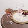 Šampanské sklo Ružový luk Móda Clear Tall Wine Glass Cup Náhľad obrázku produktu 2
