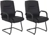 2er Set Stühle Attila, Farbe:schwarz/schwarz Produktbild-Vorschau 4