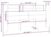 vidaXL Kopfteil mit Ablagen Grau Sonoma 220x18,5x104,5 cm Produktbild-Vorschau 6