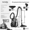 tectake® Staubsauger VC900 900 W, beutellos 43 x 27 x 88 - Produktbild-Vorschau 5